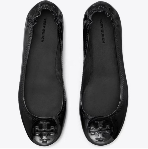 Tory Burch Shoes - Tory Burch Black Leather Ballet Flats Size 8 Minimalist Preppy Office Attire